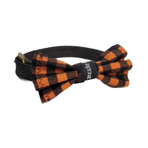 Halloween Plaid Bow Tie