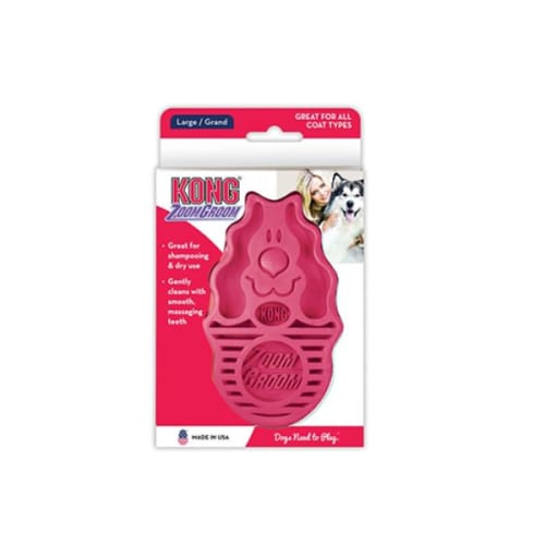 Kong® ZoomGroom® Raspberry Large for Dogs
