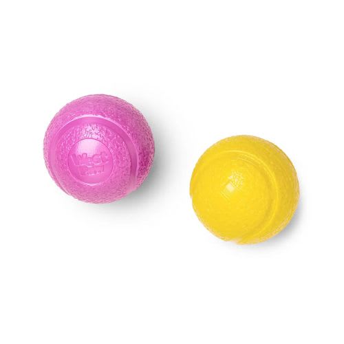 West Paw Toys – Boundr – Yellow/Pink – 2 Pack 2.5″ inches