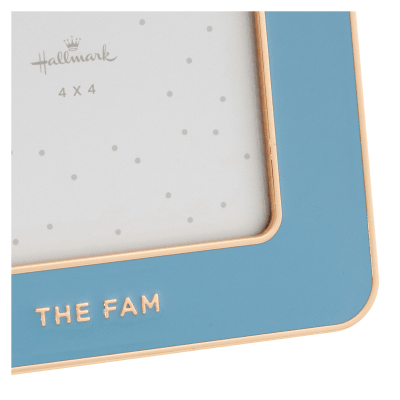 The Fam Blue Enamel Picture Frame