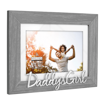 Malden 'Daddy's Girl' Grey Wooden Picture Frame