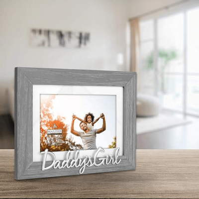 Malden 'Daddy's Girl' Grey Wooden Picture Frame