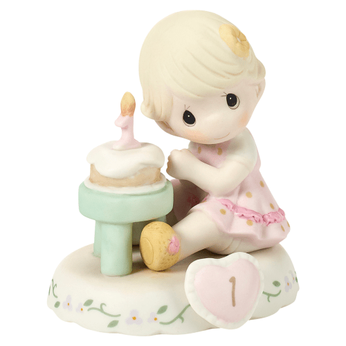 Precious Moments | Growing In Grace - Age 1, Blonde Girl Figurine