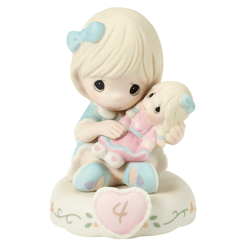 Precious Moments | Growing In Grace - Age 4, Blonde Girl Figurine