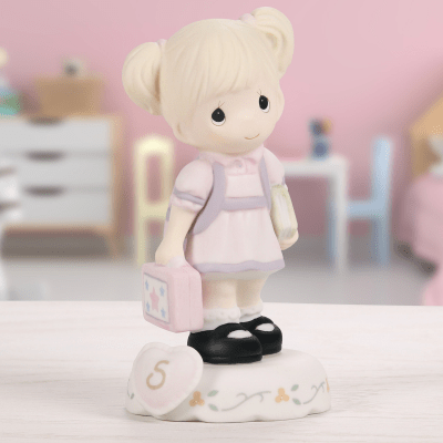Precious Moments | Growing In Grace - Age 5, Blonde Girl Figurine
