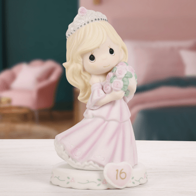 Precious Moments | Growing In Grace - Age 16, Blonde Girl Figurine