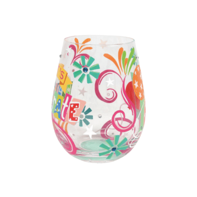 Lolita® Let's Celebrate Stemless Wine Glass