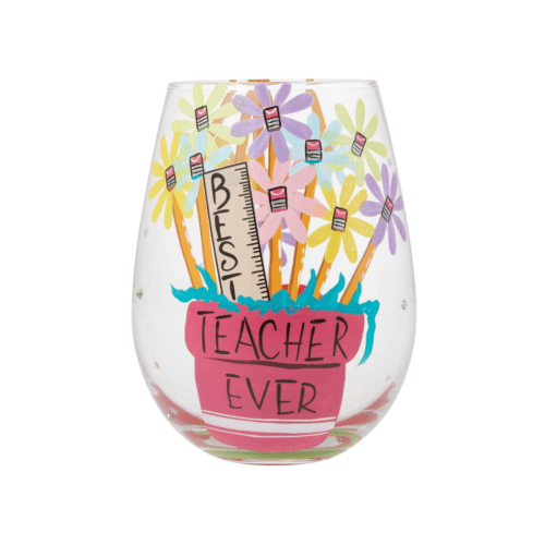 Lolita® Best Teacher Ever Stemless Wine Glass