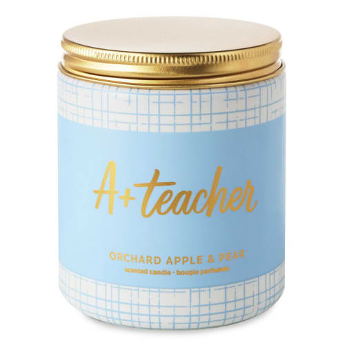A+ Teacher Orchard Apple and Pear Scented Jar Candle