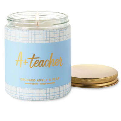 A+ Teacher Orchard Apple and Pear Scented Jar Candle