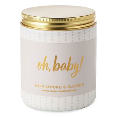 Oh Baby Warm Almond and Blossom Scented Jar Candle
