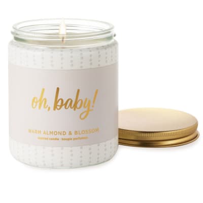 Oh Baby Warm Almond and Blossom Scented Jar Candle