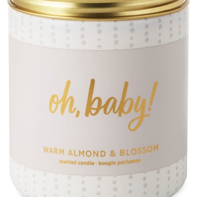 Oh Baby Warm Almond and Blossom Scented Jar Candle