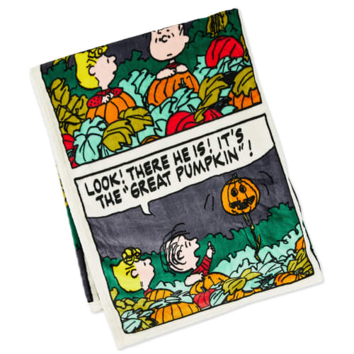 Peanuts® Great Pumpkin Comic Strip Throw Blanket