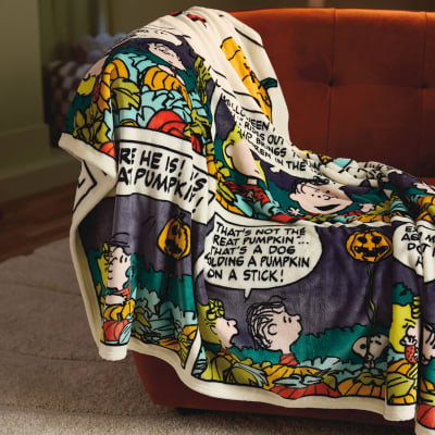 Peanuts® Great Pumpkin Comic Strip Throw Blanket
