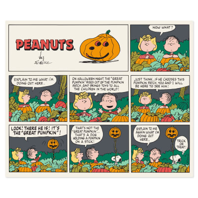 Peanuts® Great Pumpkin Comic Strip Throw Blanket