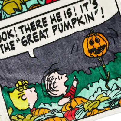 Peanuts® Great Pumpkin Comic Strip Throw Blanket