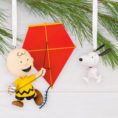 Peanuts® 75th Anniversary Charlie Brown and Snoopy Hallmark Ornaments, Set of 2