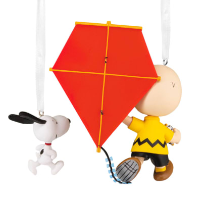 Peanuts® 75th Anniversary Charlie Brown and Snoopy Hallmark Ornaments, Set of 2