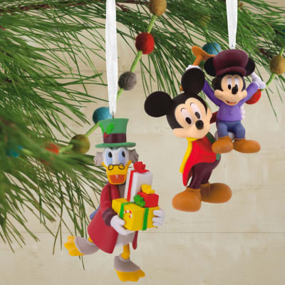 Disney Mickey's Christmas Carol Hallmark Ornaments, Set of 2