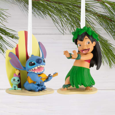 Disney Lilo & Stitch Hallmark Ornaments, Set of 2