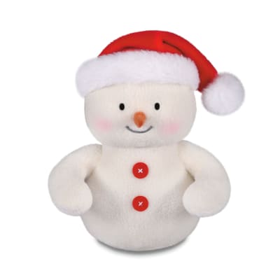 Snowman in Santa Hat Plush Gift Card Holder