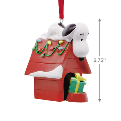 Peanuts® Snoopy on Holiday Doghouse Hallmark Ornament