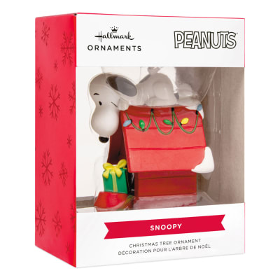 Peanuts® Snoopy on Holiday Doghouse Hallmark Ornament