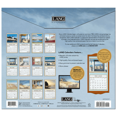 Lang 2026 Calendar | Seaside