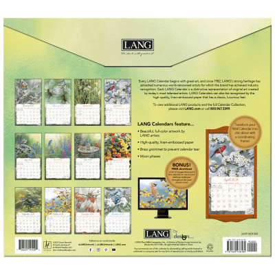 Lang 2026 Calendar | Songbirds