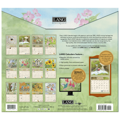 Lang 2026 Calendar | Birds In The Garden