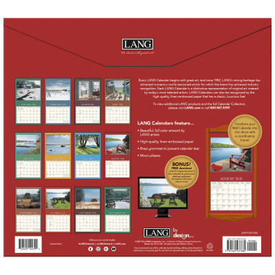 Lang 2026 Calendar | Cottage Country