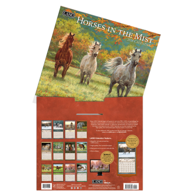 Lang 2026 Calendar | Horses In The Mist