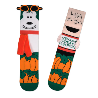 Peanuts® Great Pumpkin Linus and Flying Ace Novelty Socks