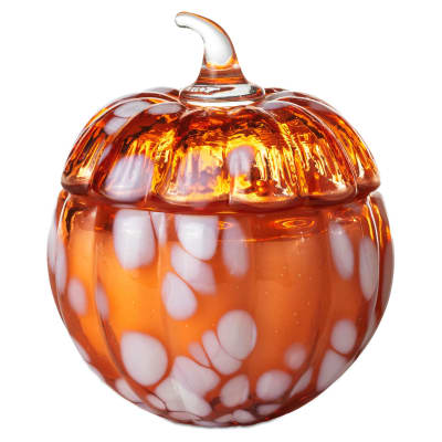 Speckled Glass Pumpkin Scented Candle