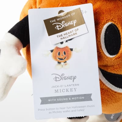 Disney Jack-o'-Lantern Mickey Mouse Plush With Sound and Motion
