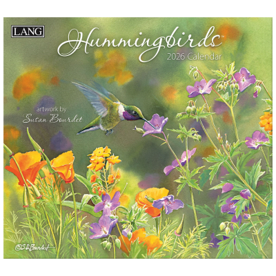 Lang 2026 Calendar | Hummingbirds