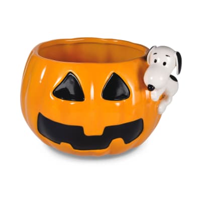 Peanuts® Pumpkin Candy Bowl With Snoopy