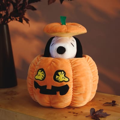 Peanuts® Snoopy Peek-a-Boo Pumpkin Plush With Sound and Motion