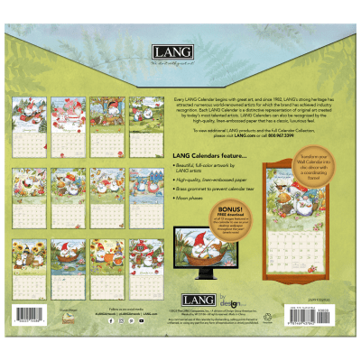 Lang 2026 Calendar | Gnome Sweet Gnome