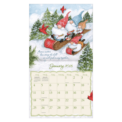 Lang 2026 Calendar | Gnome Sweet Gnome
