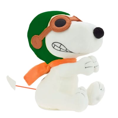 Peanuts® Snoopy as the Flying Ace Zip-Along Plush Toy