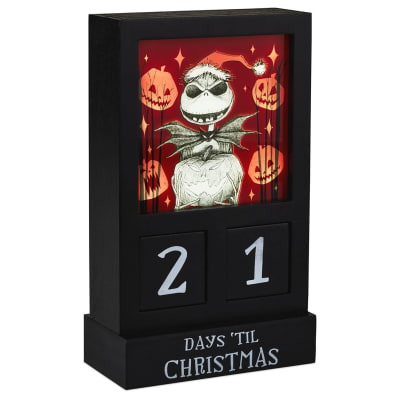 Disney Tim Burton's The Nightmare Before Christmas 2-Sided Countdown Calendar With Light