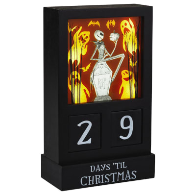 Disney Tim Burton's The Nightmare Before Christmas 2-Sided Countdown Calendar With Light