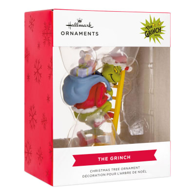 Dr. Seuss's How the Grinch Stole Christmas!™ Grinch on Ladder Hallmark Ornament