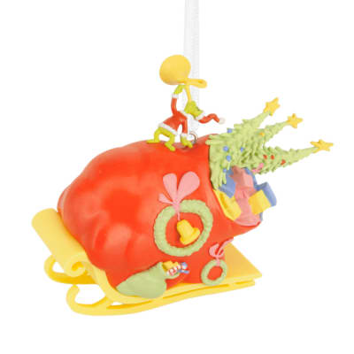 Dr. Seuss's How the Grinch Stole Christmas!™ Grinch on Sleigh Hallmark Ornament