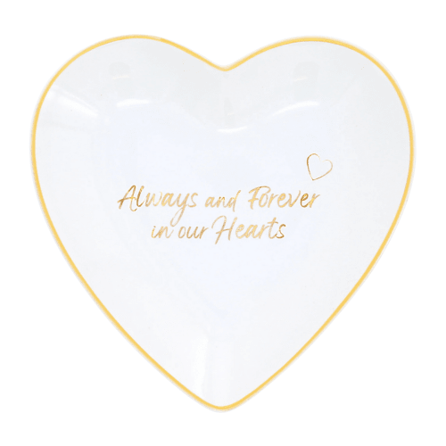 Always In Our Hearts Heart Trinket Dish