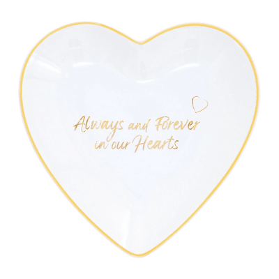 Always In Our Hearts Heart Trinket Dish