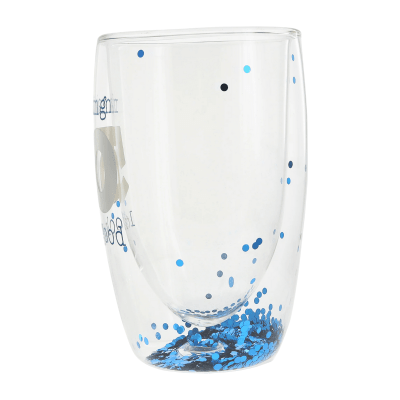 Making 50 Look Good Birthday Confetti Double-Walled Glass