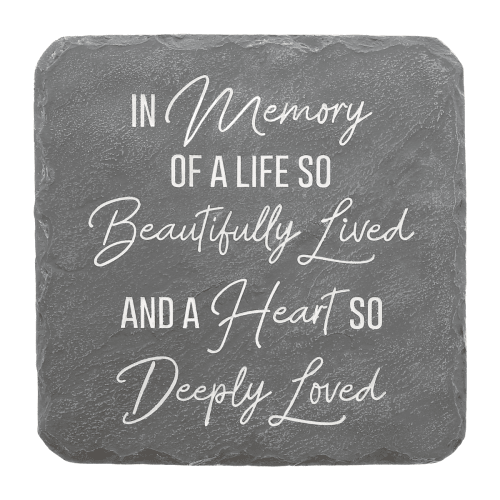 In Memory Square Garden Stone
